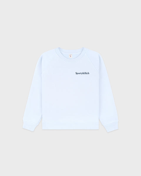 Play Tennis Kids Crewneck - Ciel