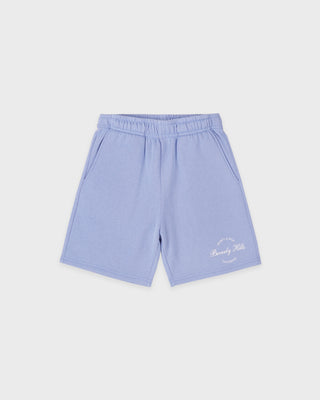 Beverly Script Kids Gym Short - Periwinkle