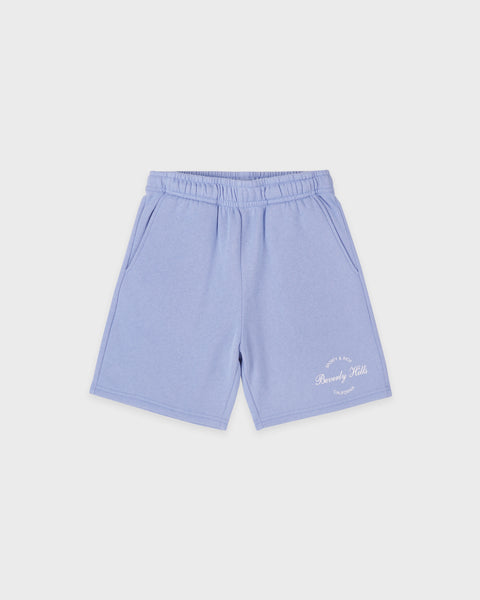 Beverly Script Kids Gym Short - Periwinkle
