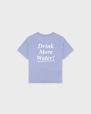Drink More Water Kids T-Shirt - Periwinkle