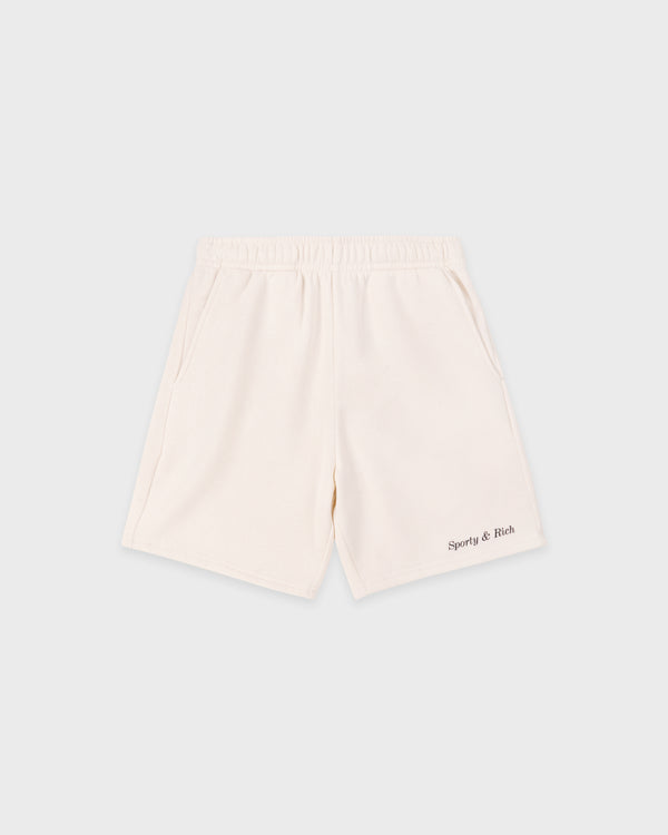 Classic Logo Kids Gym Short - Ecru