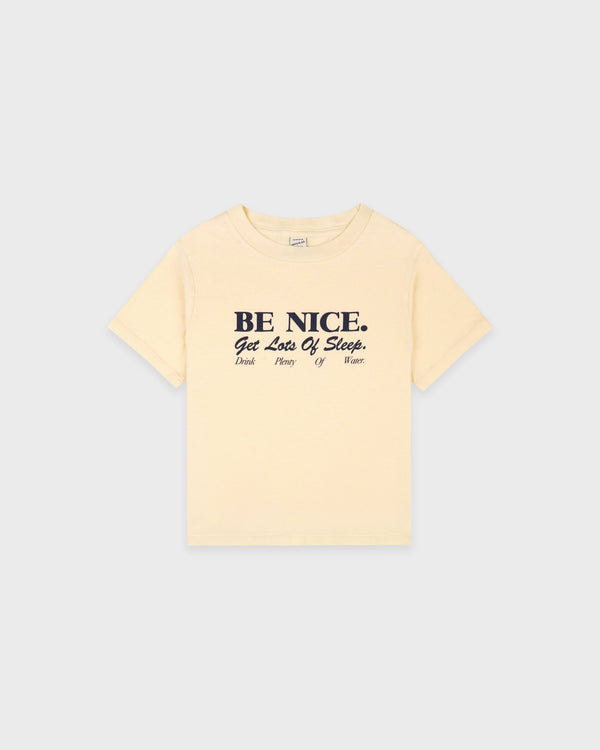 Be Nice Kids T-Shirt - Almond