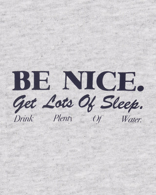 Be Nice Kids Ringer Tee - Heather Gray/Dark Navy