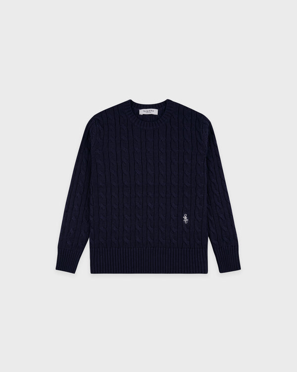 SRC Kids Cableknit Sweater - Dark Navy