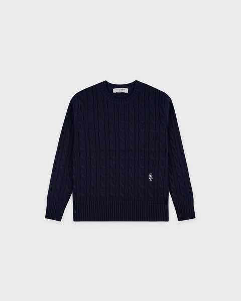 SRC Kids Cableknit Sweater - Dark Navy