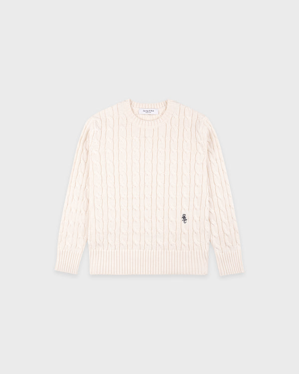 SRC Kids Cableknit Sweater - Ecru