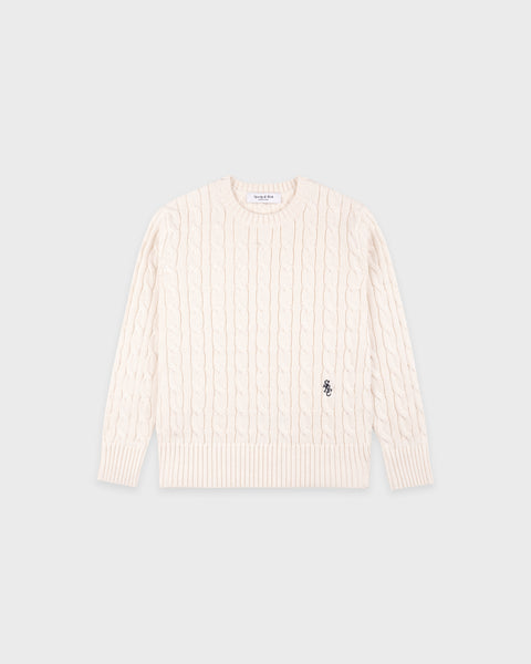 SRC Kids Cableknit Sweater - Ecru