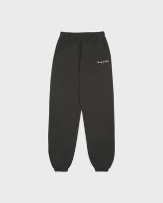 Signature NY Sweatpant - Faded Black/White