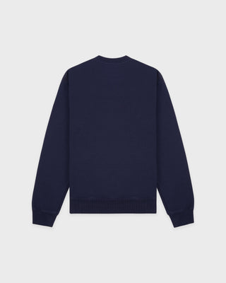 Syracuse Embroidered Crewneck - Navy/White