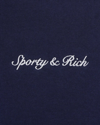 Syracuse Embroidered Sweatpant - Navy/White