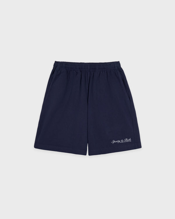 Syracuse Embroidered Gym Short - Navy