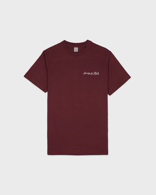 Syracuse T-Shirt - Bordeaux/White