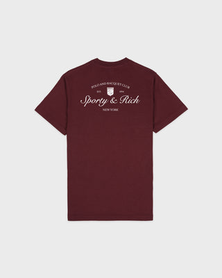 Syracuse T-Shirt - Bordeaux/White