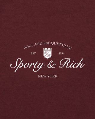 Syracuse T-Shirt - Bordeaux/White