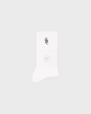 SRC Rib Socks - White