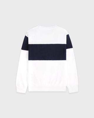 Signature Logo Block Crewneck - White