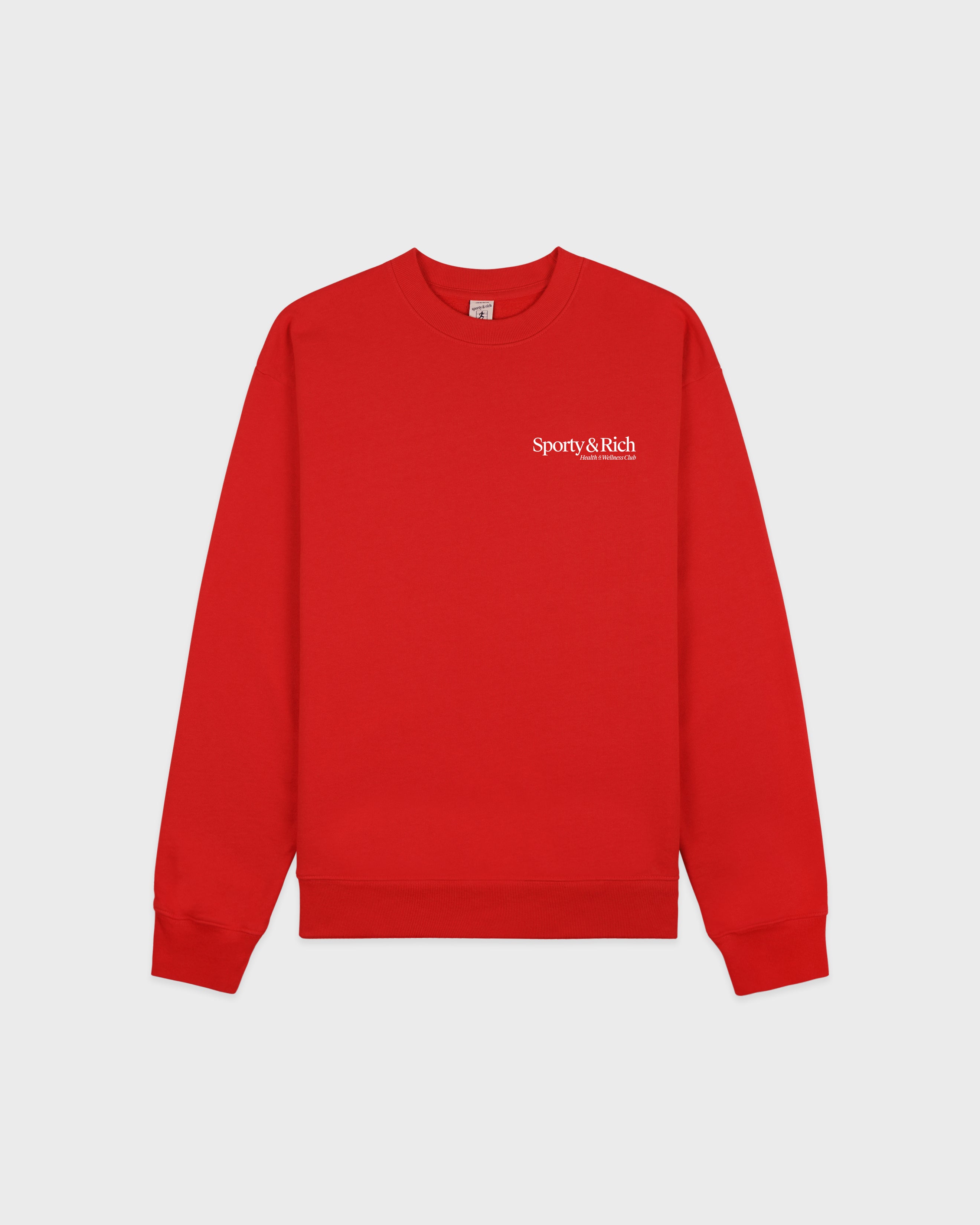 ＜Sporty&Rich＞ CREWNECK SWEAT PULLOVER Sporty & Rich - Lacoste x Sporty & Rich - Cotton sweatshirt blue