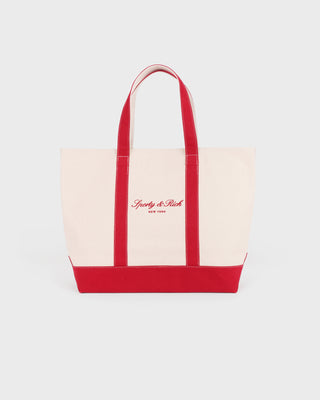 Signature NY Logo Medium Tote - Natural