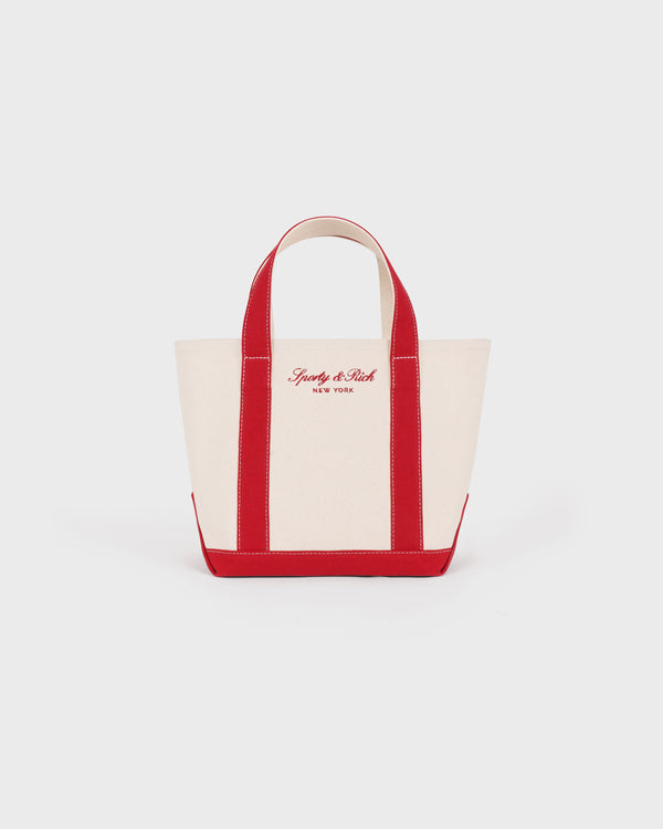 Signature NY Logo Mini Tote - Natural