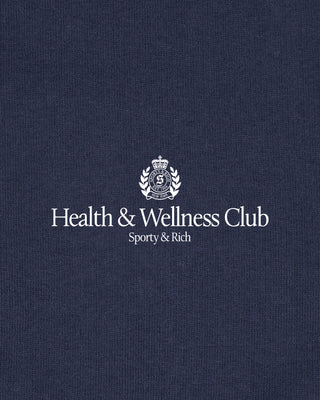 H&W Crest T-Shirt - Light Navy/White