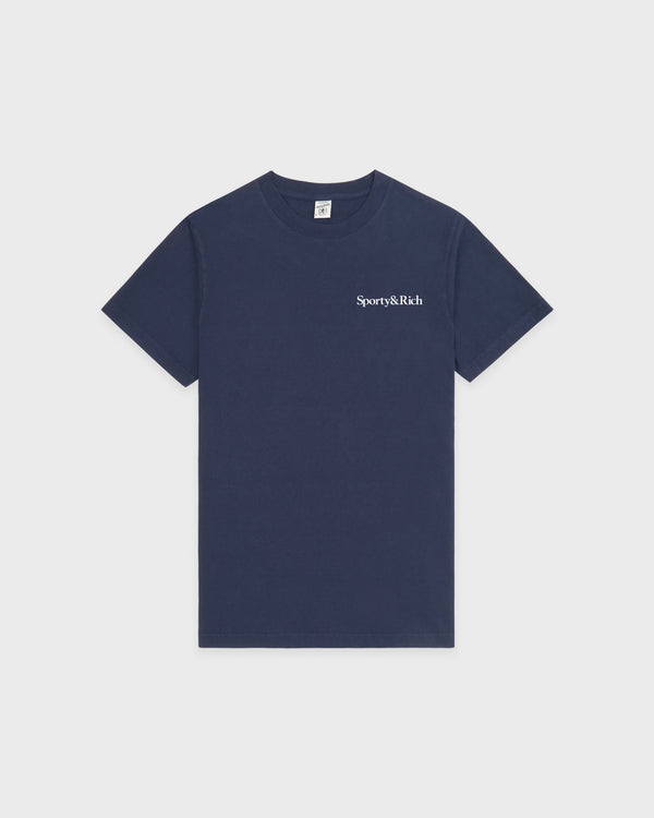 Drink More Water T-Shirt - Light Navy/White