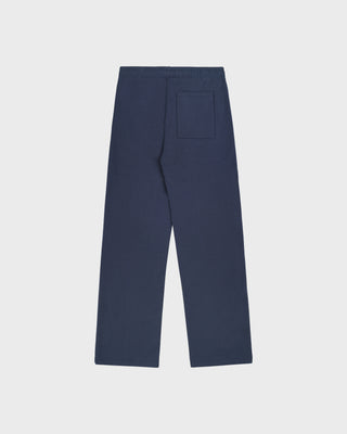 Signature Logo Embroidered Wide Sweatpant - Light Navy/White