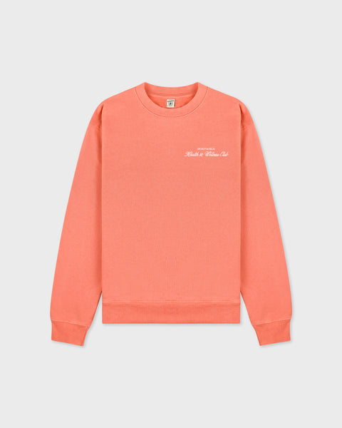 H&W Club Crewneck - Flamingo/White