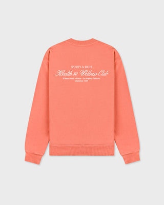 H&W Club Crewneck - Flamingo/White