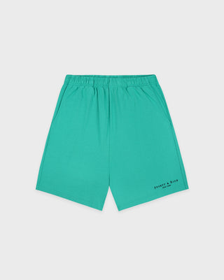 Title Embroidered Gym Short - Amalfi Green/Light Navy