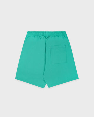 Title Embroidered Gym Short - Amalfi Green/Light Navy