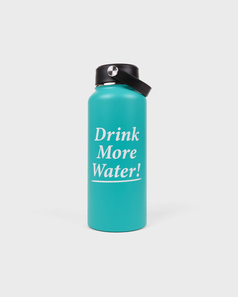 Drink More Water Bottle - Amalfi Green/White