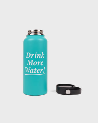 Drink More Water Bottle - Amalfi Green/White