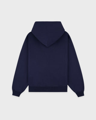 Vendome LA Embroidered Zip Hoodie - Navy/White