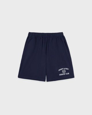 Varsity Crest Gym Short - Navy/White