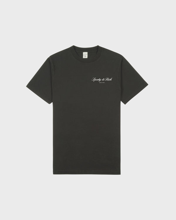 Signature NY T-Shirt - Faded Black/White
