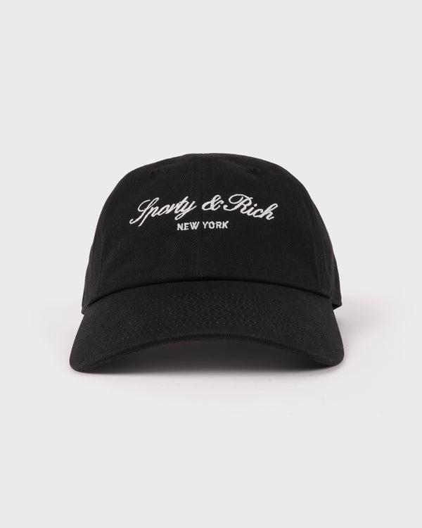 Signature NY Hat - Faded Black/White