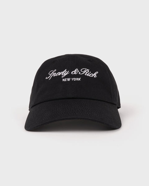 Signature NY Hat - Faded Black/White