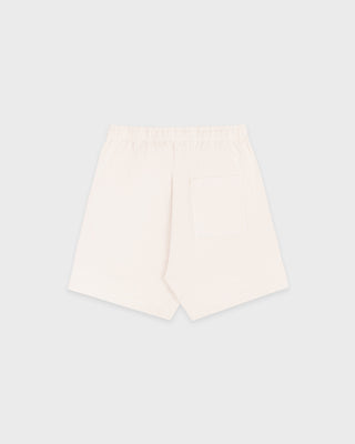 Varsity Crest Gym Short - Ecru/Navy