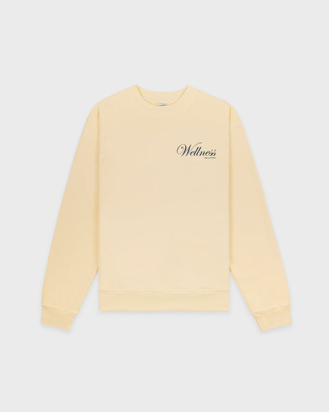Avenue Crewneck - Almond/Navy