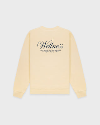 Avenue Crewneck - Almond/Navy