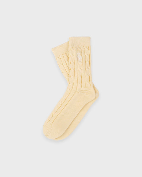 SRC Cableknit Socks - Almond