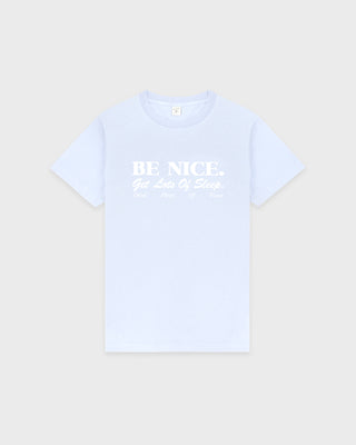 Be Nice T-Shirt - Mist/White