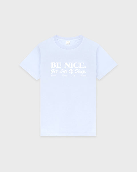Be Nice T-Shirt - Mist/White