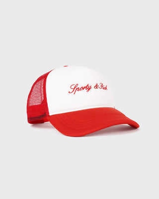 Signature Logo Trucker Hat - White/Red