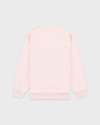 Be Nice Crewneck - Clear Pink/White