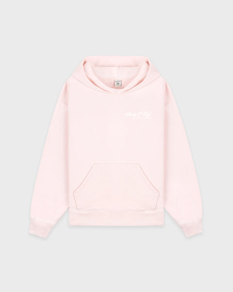 International Hoodie - Clear Pink/White