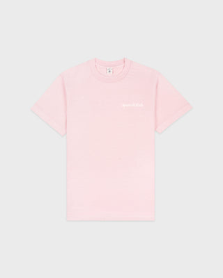 Health Is Wealth T-Shirt - Clear Pink/White