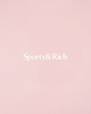 Health Is Wealth T-Shirt - Clear Pink/White