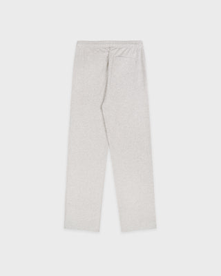 Signature Logo Embroidered Wide Sweatpant - Heather Gray/Light Navy