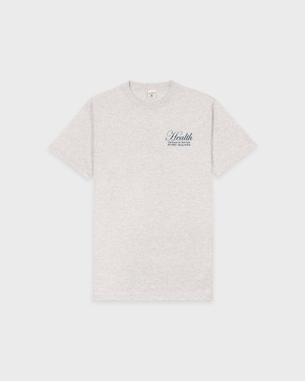 NY Health T-Shirt - Heather Gray/Light Navy
